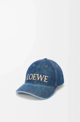 Casquette LOEWE en denim Denim Blue