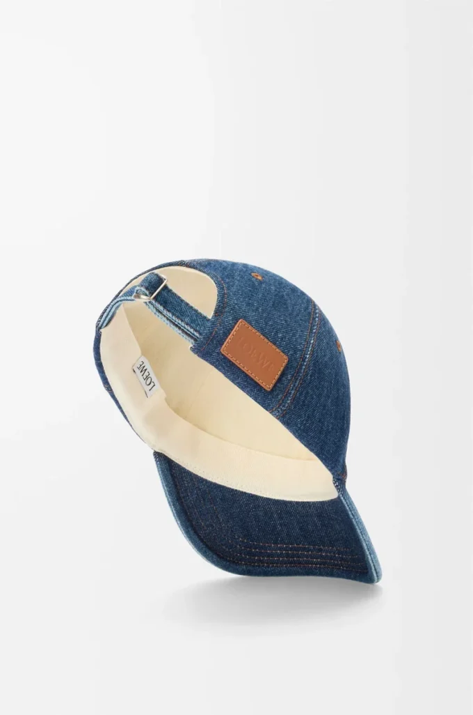 Casquette LOEWE en denim Denim Blue