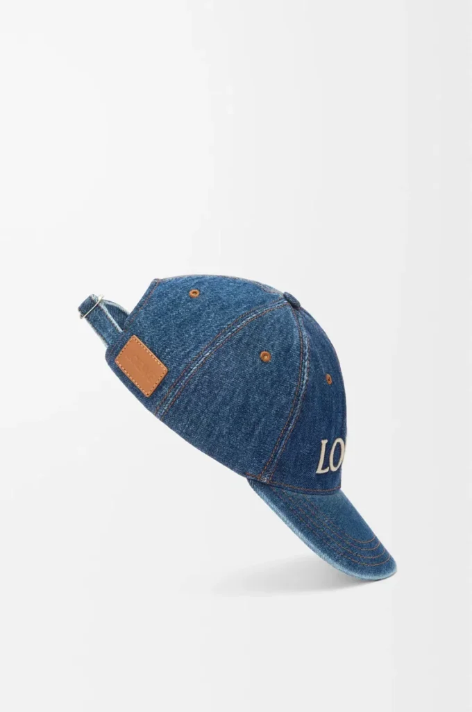 Casquette LOEWE en denim Denim Blue