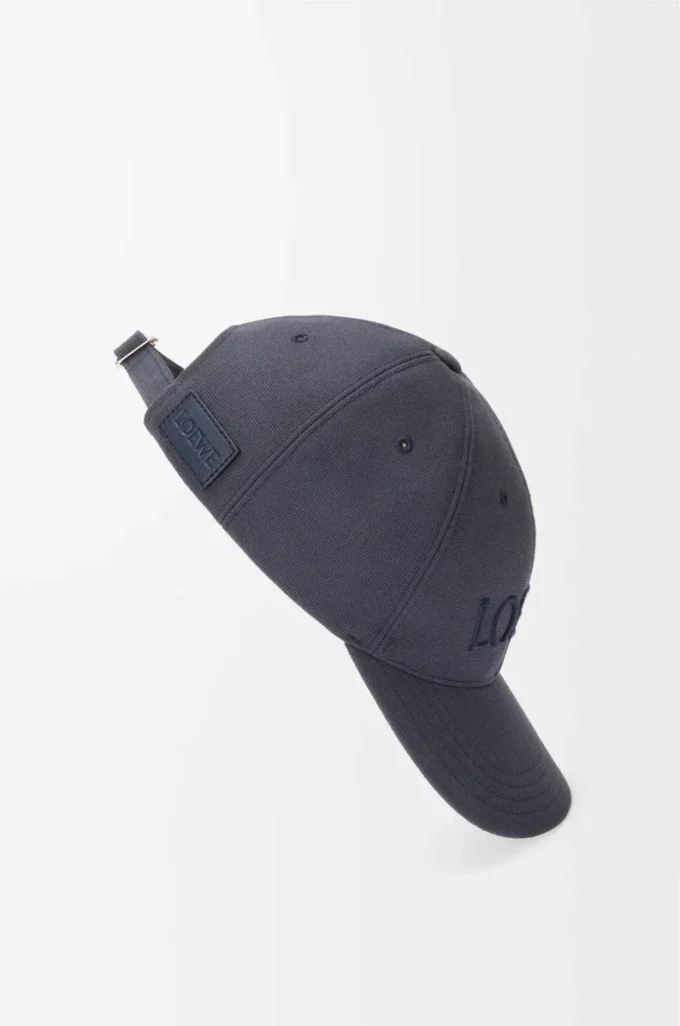 Casquette LOEWE en toile bleu marine