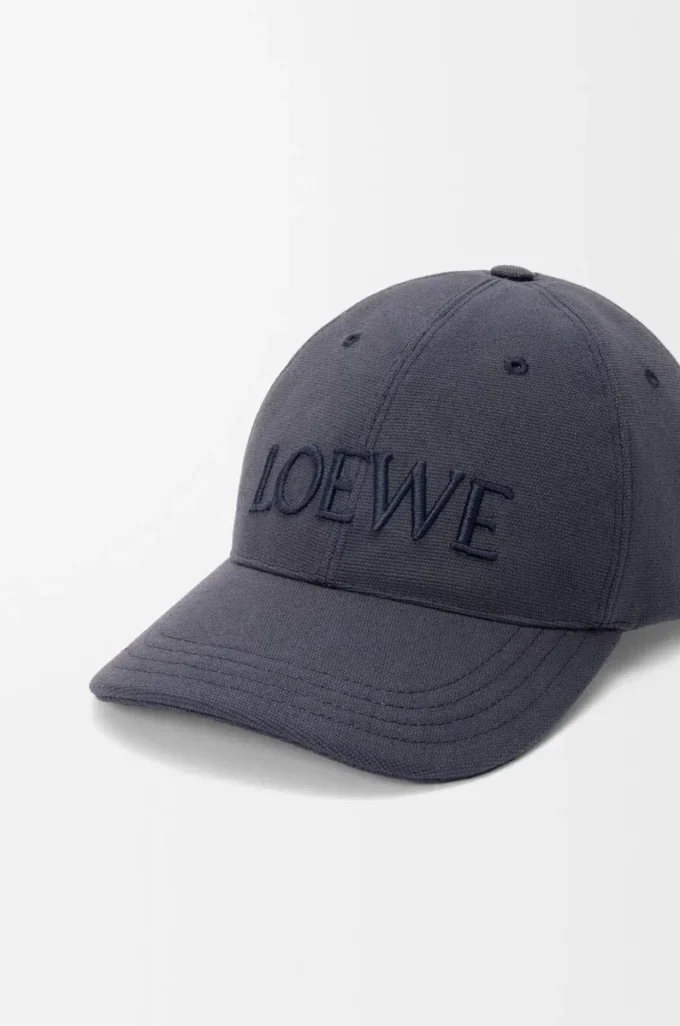 Casquette LOEWE en toile bleu marine