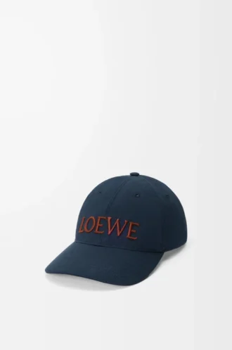 Casquette LOEWE en toile bleu marine foncé