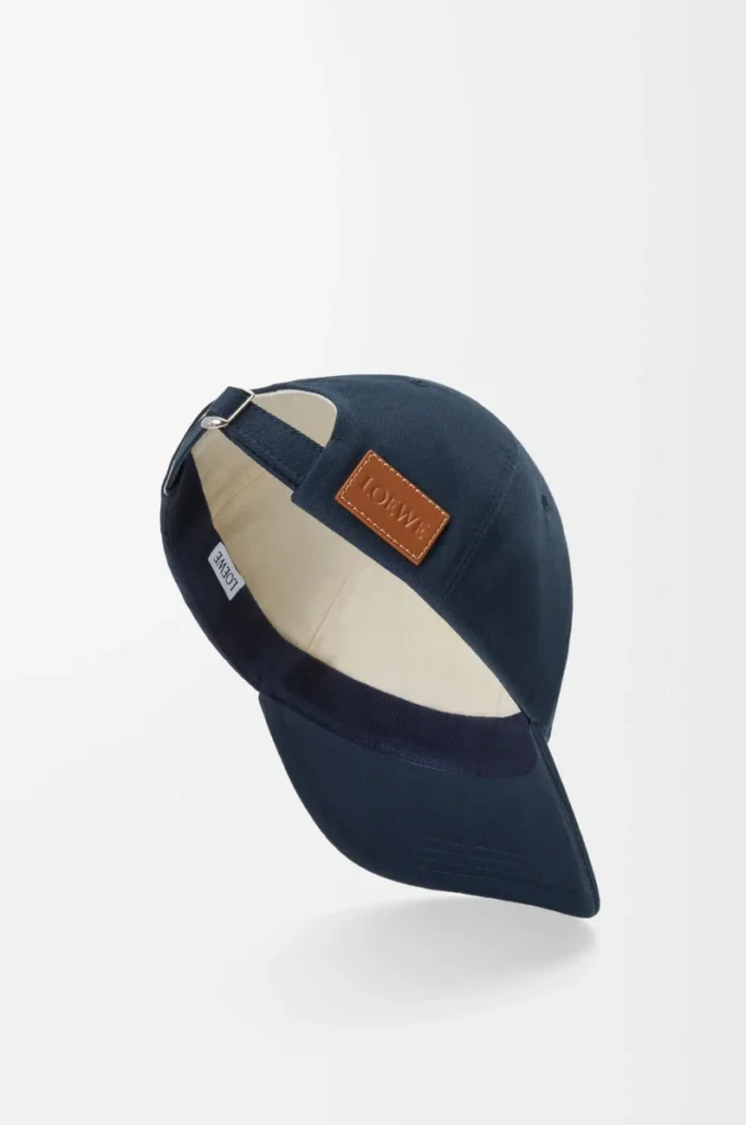 Casquette LOEWE en toile bleu marine foncé