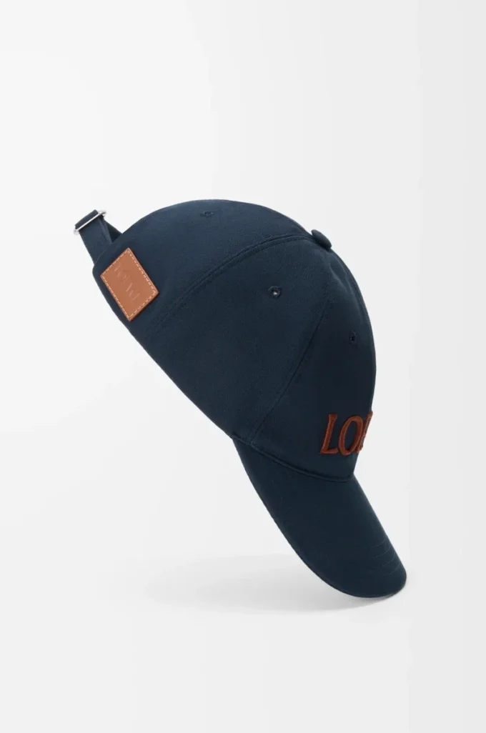 Casquette LOEWE en toile bleu marine foncé