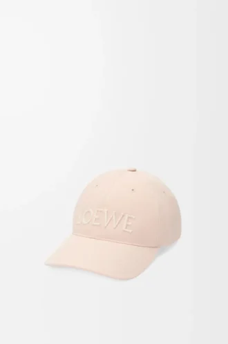 Casquette LOEWE en toile rose pâle