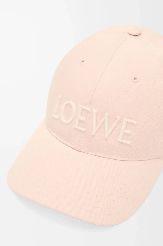 Casquette LOEWE en toile rose pâle Casquette LOEWE en toile rose pâle