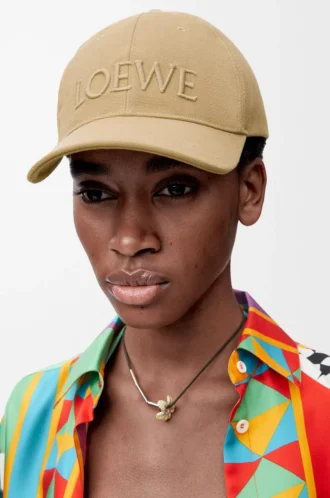 Casquette LOEWE en toile sable