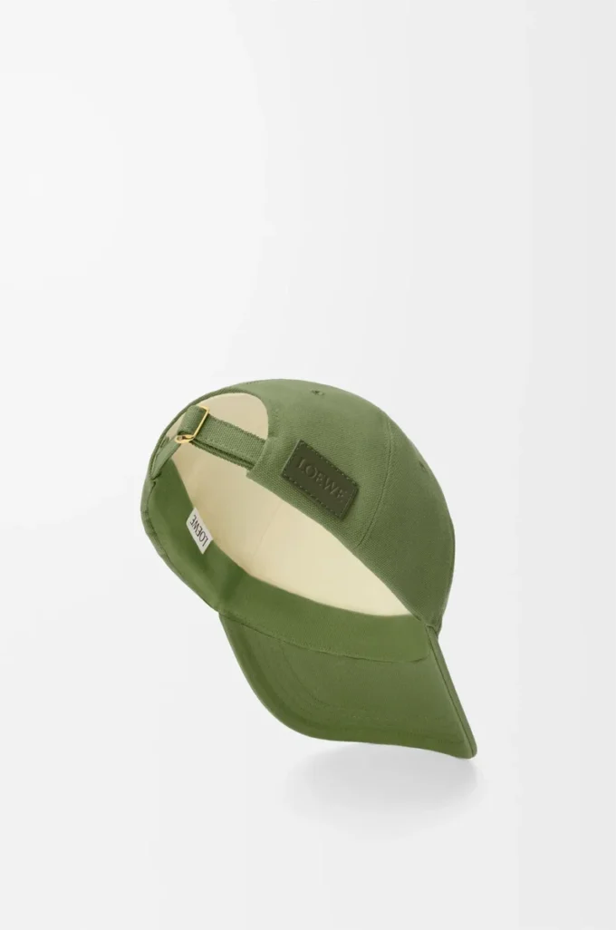 Casquette LOEWE en toile vert sauge