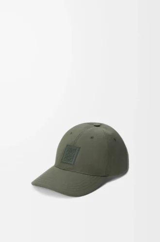 Casquette patch en toile vert kaki Casquette patch en toile vert kaki