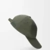 Casquette patch en toile vert kaki