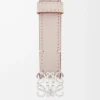 Ceinture Anagram en cuir de veau grainé Light Ghost/Palladium