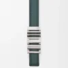 Ceinture LOEWE Graphic en cuir de veau lisse Deep Forest/Palladium