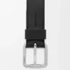 Ceinture Roller Curve en cuir de veau lisse brillant Black/Palladium