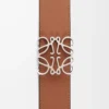 Ceinture réversible Anagram en cuir de veau lisse Black/Tan/Palladium