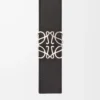Ceinture réversible Anagram en cuir de veau lisse Océan/Noir/Palladium