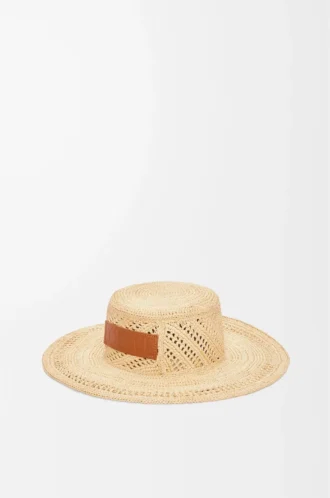 Chapeau de pêcheur en raphia naturel