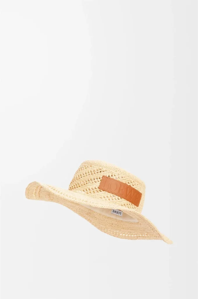 Chapeau de pêcheur en raphia naturel