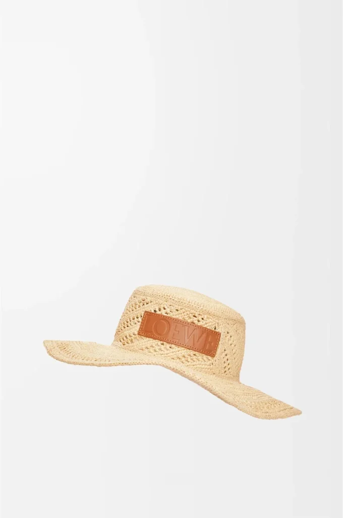 Chapeau de pêcheur en raphia naturel