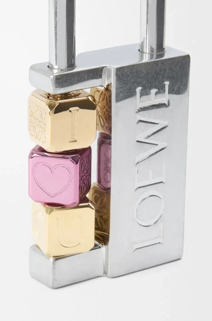 Charm cadenas en laiton palladié