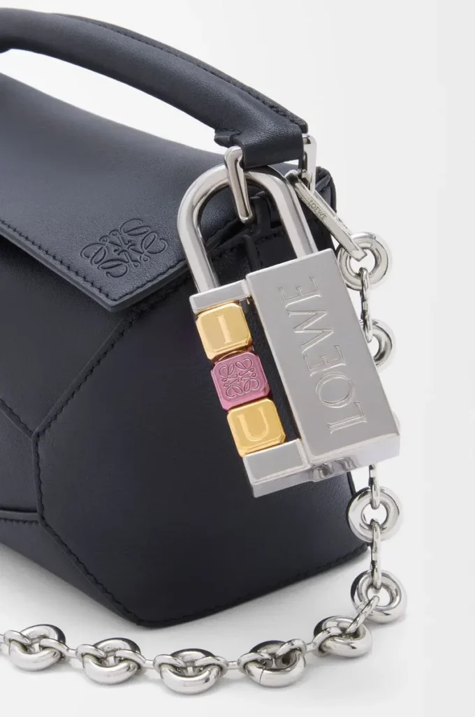 Charm cadenas en laiton palladié