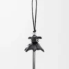 Charm Pantaroo en cuir d&rsquo;agneau Noir