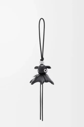 Charm Pantaroo en cuir d&rsquo;agneau Noir