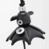 Charm Pantaroo en cuir d&rsquo;agneau Noir