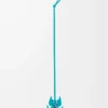 Charm porte-clés insecte feuille en cuir perlé turquoise foncé