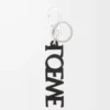 Charm signature LOEWE en cuir de veau lisse Noir