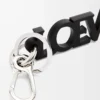Charm signature LOEWE en cuir de veau lisse Noir