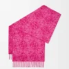 Écharpe Anagram en laine et cachemire Fuchsia Écharpe Anagram en laine et cachemire Fuchsia