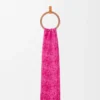 Écharpe Anagram en laine et cachemire Fuchsia Écharpe Anagram en laine et cachemire Fuchsia