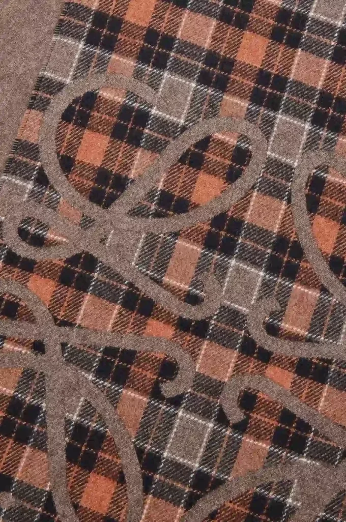Écharpe Anagram en soie et cachemire Marron/Multicolore Écharpe Anagram en soie et cachemire Marron/Multicolore