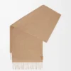 Écharpe en cachemire beige