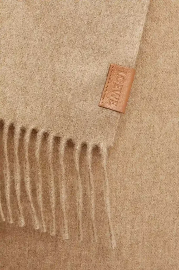 Écharpe en cachemire beige