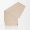 Écharpe en cachemire beige clair