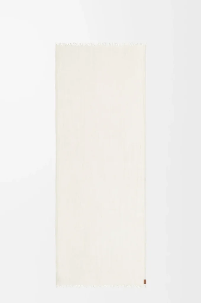 Écharpe en cachemire blanc