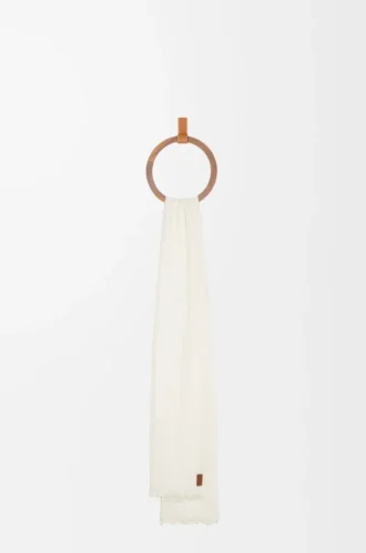 Écharpe en cachemire blanc