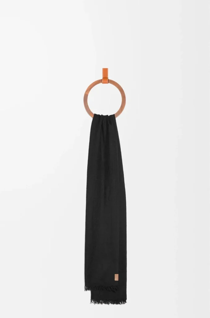 Écharpe en cachemire noir