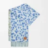 Écharpe en laine et alpaga mélangés Bleu/Multicolore