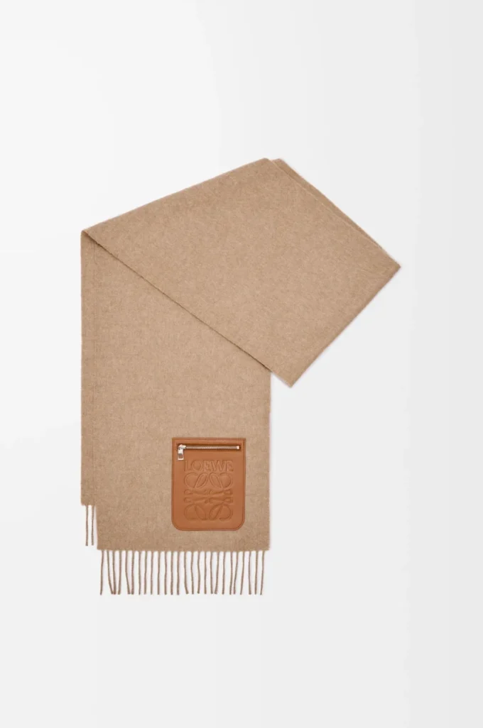 Écharpe en laine et cachemire Beige