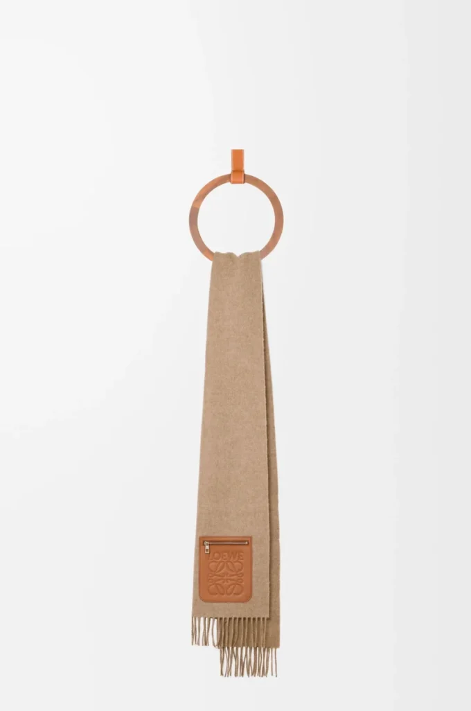 Écharpe en laine et cachemire Beige