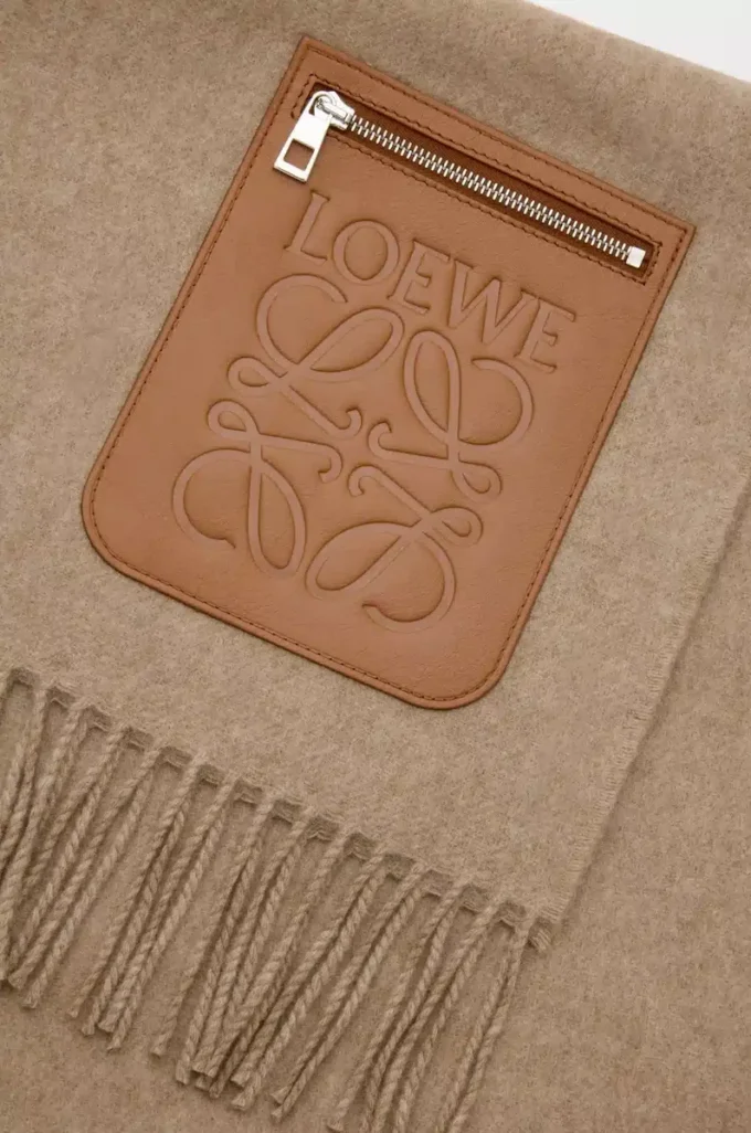 Écharpe en laine et cachemire Beige