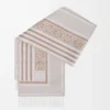 Écharpe en laine et cachemire beige clair
