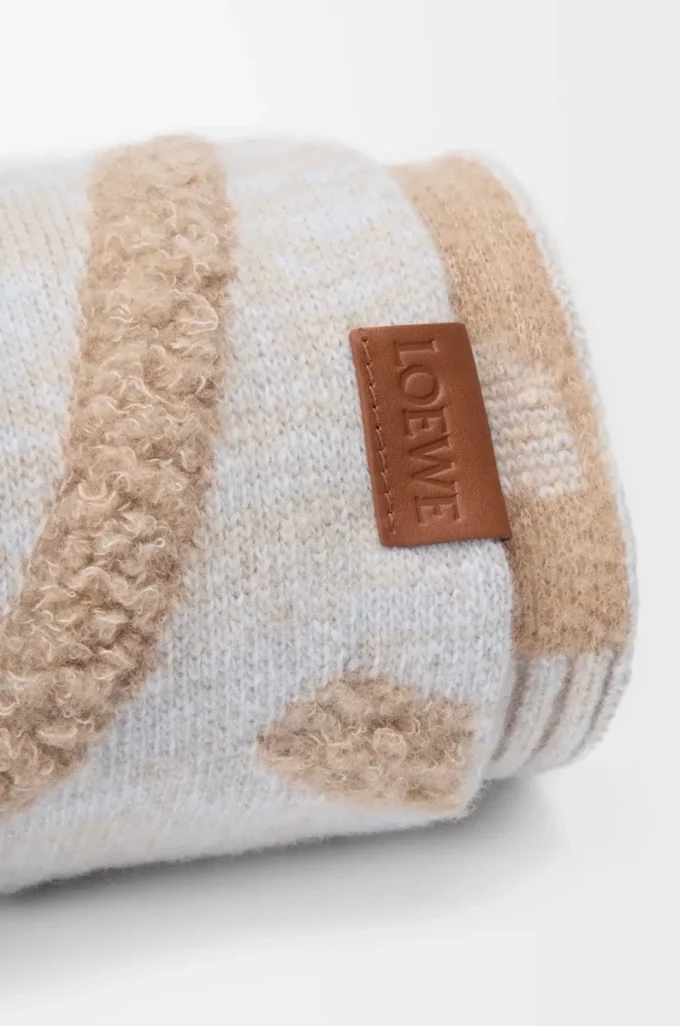 Écharpe en laine et cachemire Beige mélangé