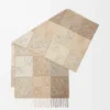 Écharpe en laine et cachemire Blanc/Beige Écharpe en laine et cachemire Blanc/Beige