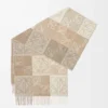 Écharpe en laine et cachemire Blanc/Beige Écharpe en laine et cachemire Blanc/Beige
