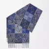 Écharpe en laine et cachemire Bleu