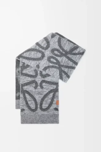 Écharpe en laine et cachemire Mélange gris