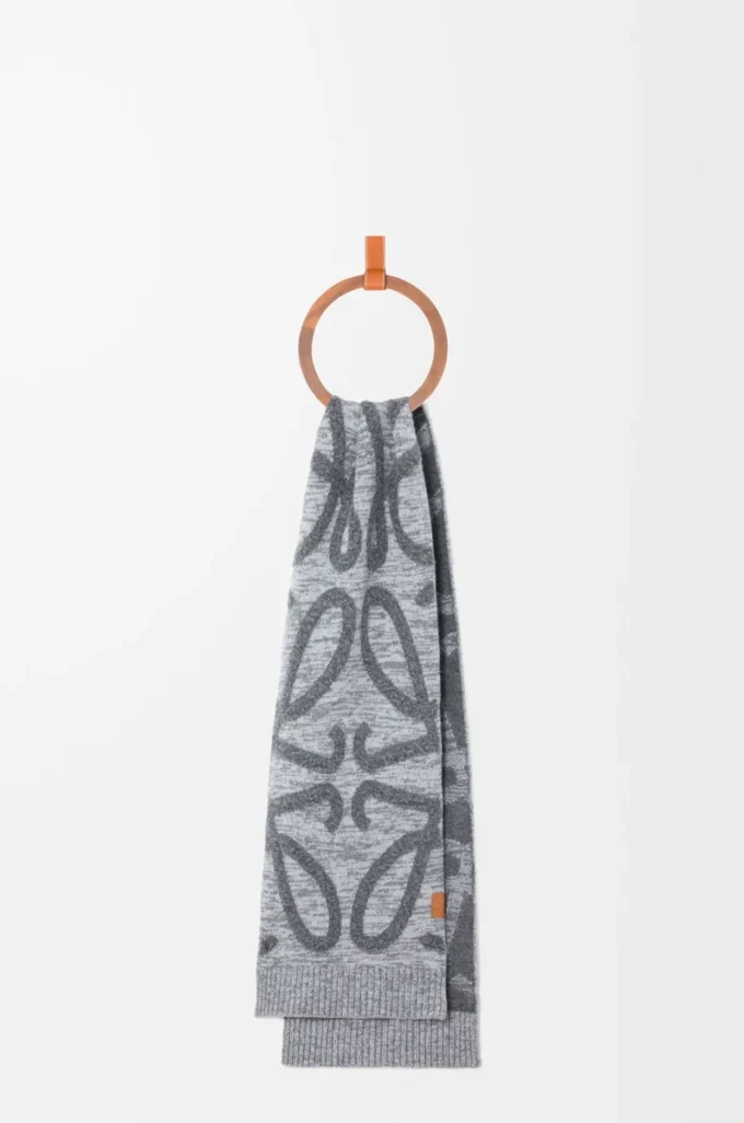 Écharpe en laine et cachemire Mélange gris